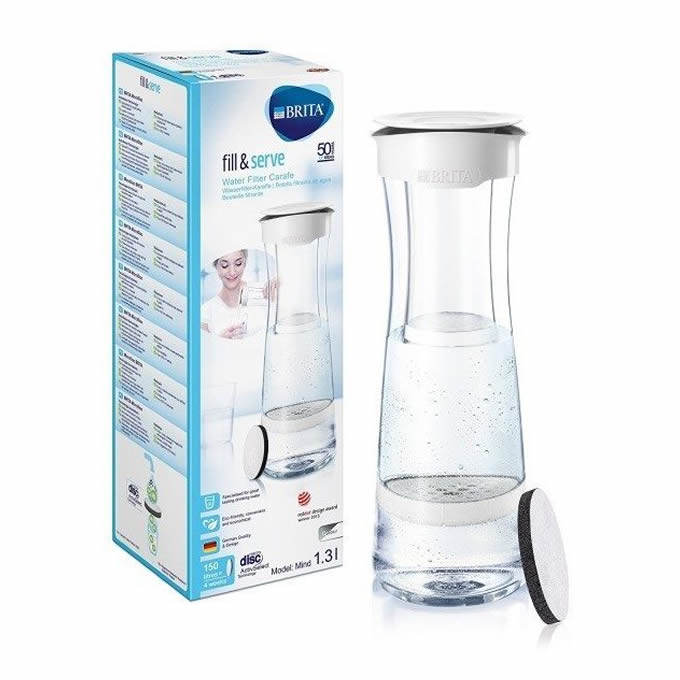 Bouteille filtrante design et élégante, BRITA Fill & Serve 1,3 litres